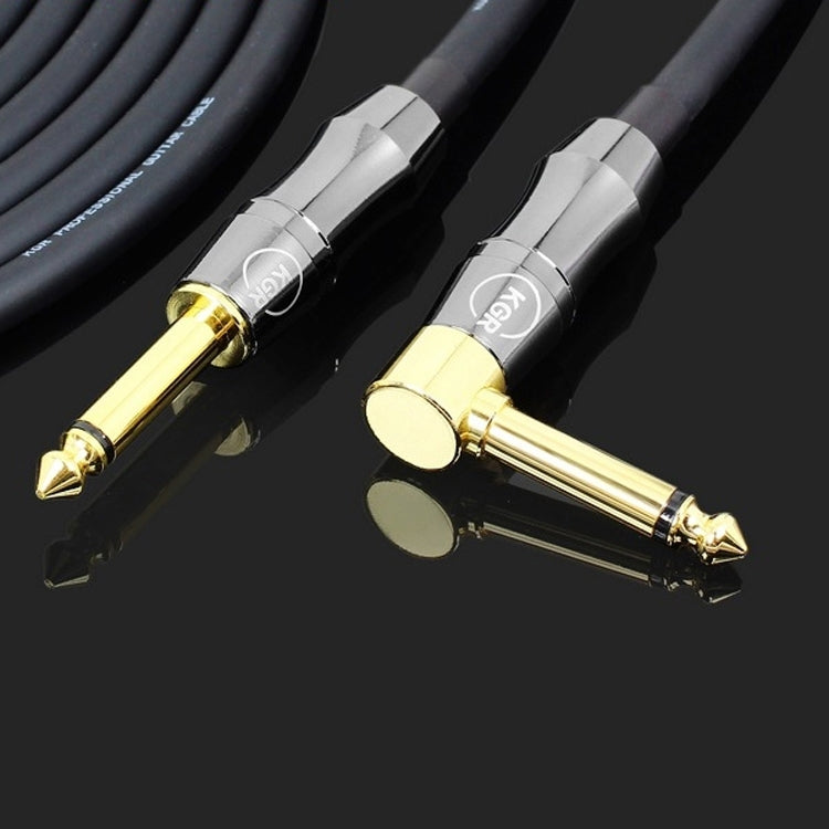 KGR Guitar Cable Keyboard Drum Audio Cable, Specification: 20m(Elbow Straight Jack) - Instrument Audio Cables by KGR | Online Shopping South Africa | PMC Jewellery | Buy Now Pay Later Mobicred