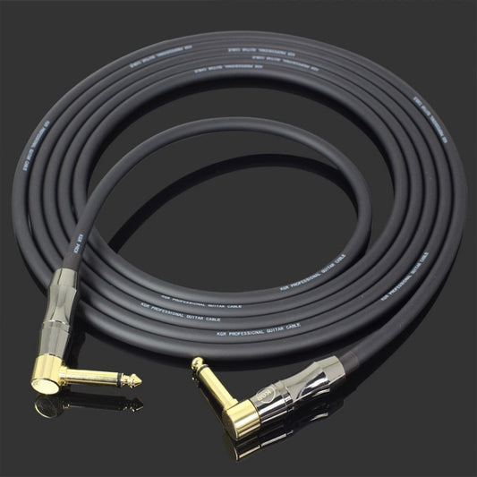 KGR Guitar Cable Keyboard Drum Audio Cable, Specification: 20m(Double Elbow Jack) - Instrument Audio Cables by KGR | Online Shopping South Africa | PMC Jewellery | Buy Now Pay Later Mobicred