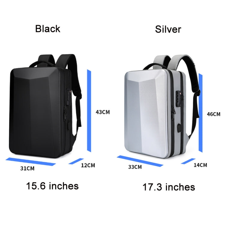 ABS Hard Shell Gaming Computer Backpack, Color: 15.6 inches (Silver) - Backpack by PMC Jewellery | Online Shopping South Africa | PMC Jewellery | Buy Now Pay Later Mobicred