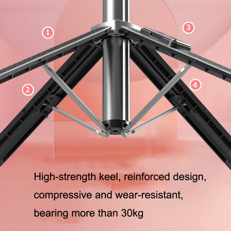 Phone Live Bracket Bluetooth Selfie Tripod, High: 102CM (Stainless Steel + Dual Fill Lights) - Selfie Sticks by PMC TechLife | Online Shopping South Africa | PMC TechLife | Buy Now Pay Later Mobicred