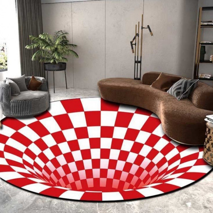 3D Illusion Stereo Vision Carpet Living Room Floor Mat, Size: 180x180cm(Round Vision 1) - Mats by PMC Jewellery | Online Shopping South Africa | PMC Jewellery
