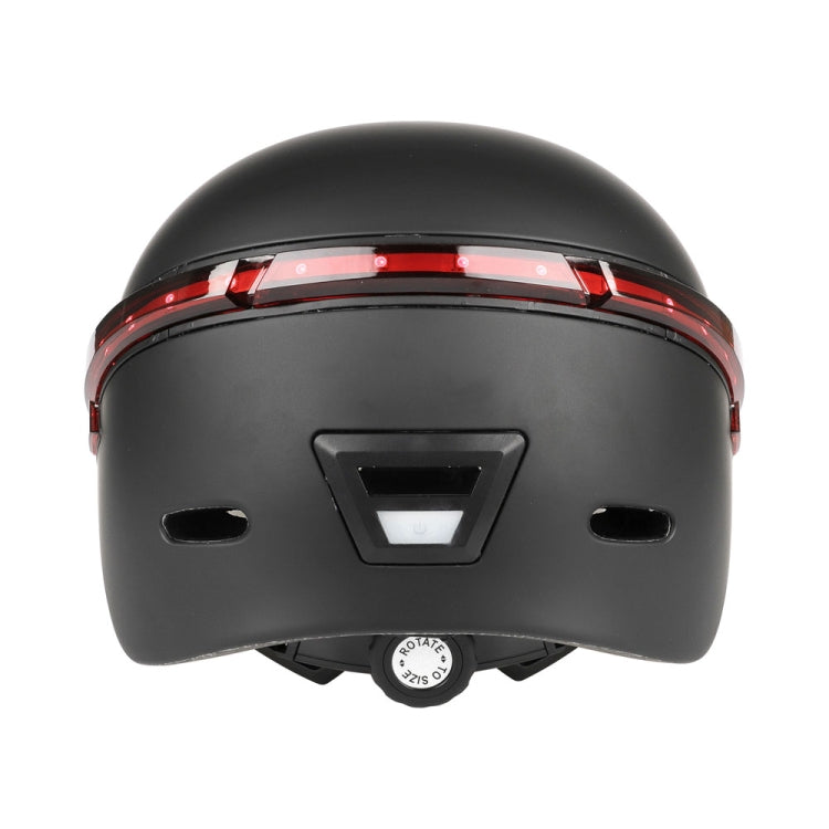 Cycling Helmet Ultralight Bicycle Helmet with Warning Light Remote Control(Black) - Protective Helmet & Masks by PMC Jewellery | Online Shopping South Africa | PMC Jewellery | Buy Now Pay Later Mobicred