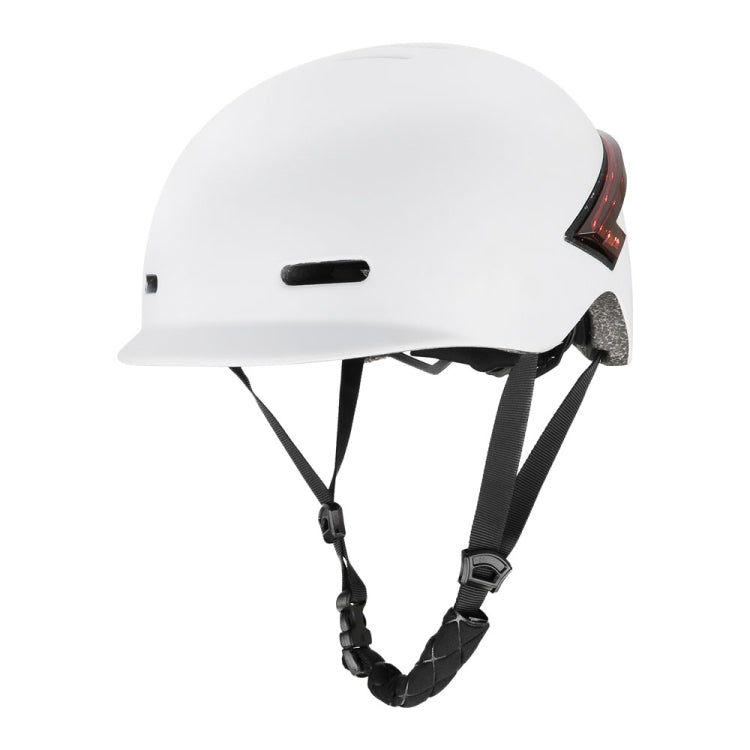 Cycling Helmet Ultralight Bicycle Helmet with Warning Light Remote Control(White) - Protective Helmet & Masks by PMC TechLife | Online Shopping South Africa | PMC TechLife