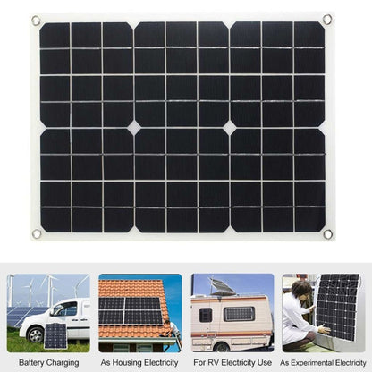 Saga Generation 1 Home Solar Generator Inverter+30A Controller+18W 12V Solar Panel, Specification: Yellow 12V To 220V - Modified Square Wave by PMC Jewellery | Online Shopping South Africa | PMC Jewellery | Buy Now Pay Later Mobicred