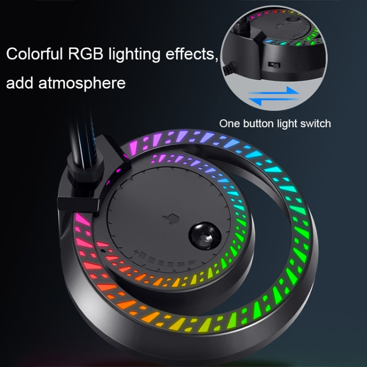 RGB Lighting Effect Computer Desktop Microphone(F3) - Microphone by PMC Jewellery | Online Shopping South Africa | PMC Jewellery | Buy Now Pay Later Mobicred