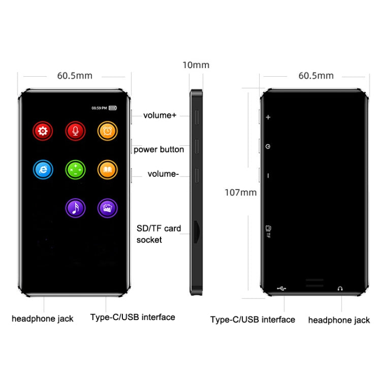 WIFI Game E-Book Touch Screen Bluetooth Mini Tablet MP3/MP4/MP5, TF Capacity: 32GB(1G DDR+8G Flash) - MP4 Player by PMC TechLife | Online Shopping South Africa | PMC TechLife | Buy Now Pay Later Mobicred