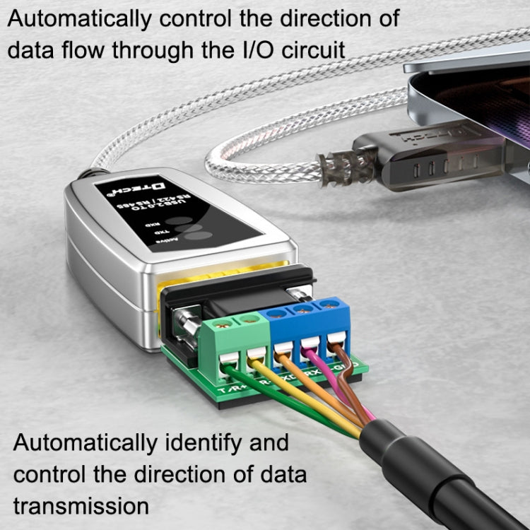 DTECH DT-5019 USB To RS485/422 Industrial Converter Serial Line Communication Adapter(1.2m) - free shipping - PMC TechLife - Order now!