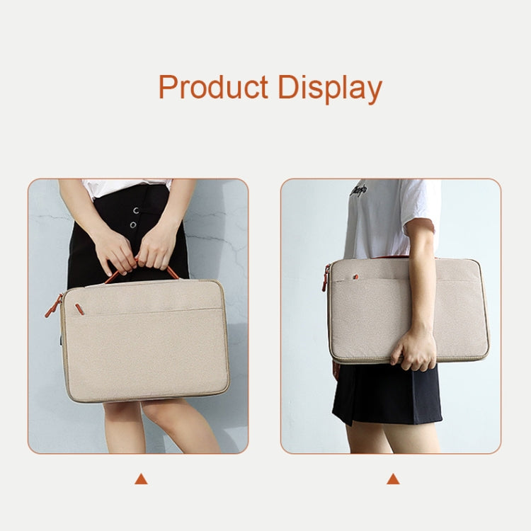 ND02S Adjustable Handle Water-resistant Laptop Bag, Size: 13.3 inches(Mysterious Black) - 13.3 inch by PMC Jewellery | Online Shopping South Africa | PMC Jewellery | Buy Now Pay Later Mobicred