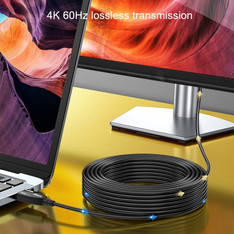 DTECH HDMI 2.0 Version Fiber Optical Line 4K 60Hz Large Screen TV Engineering Wiring, Length: 25m - free shipping - PMC Jewellery - Order now!