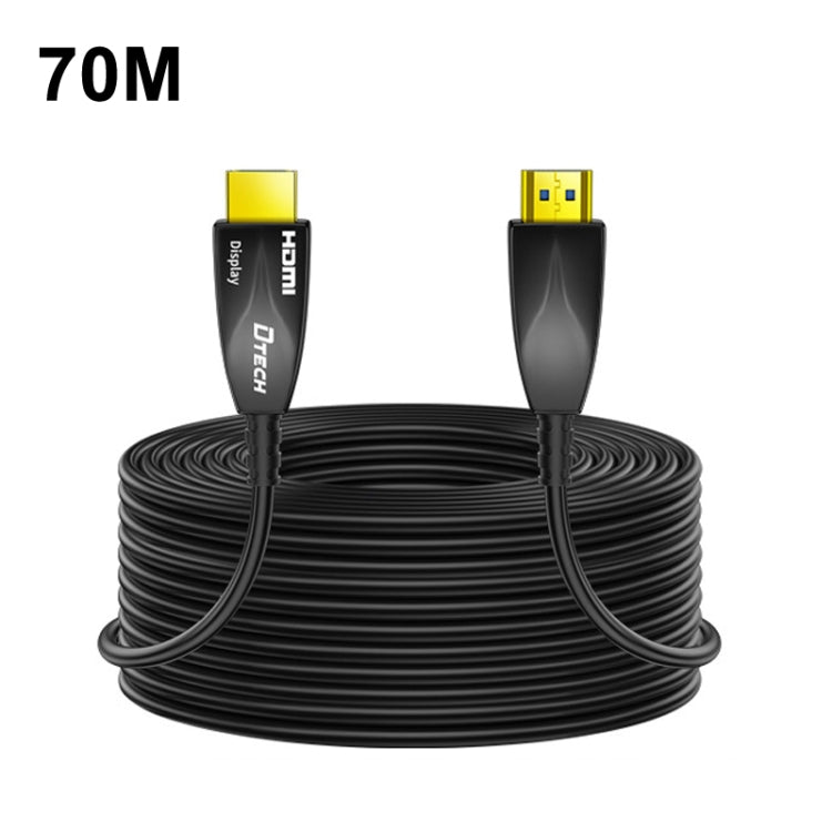 DTECH HDMI 2.0 Version Fiber Optical Line 4K 60Hz Large Screen TV Engineering Wiring, Length: 70m - Cable by DTECH | Online Shopping South Africa | PMC Jewellery | Buy Now Pay Later Mobicred