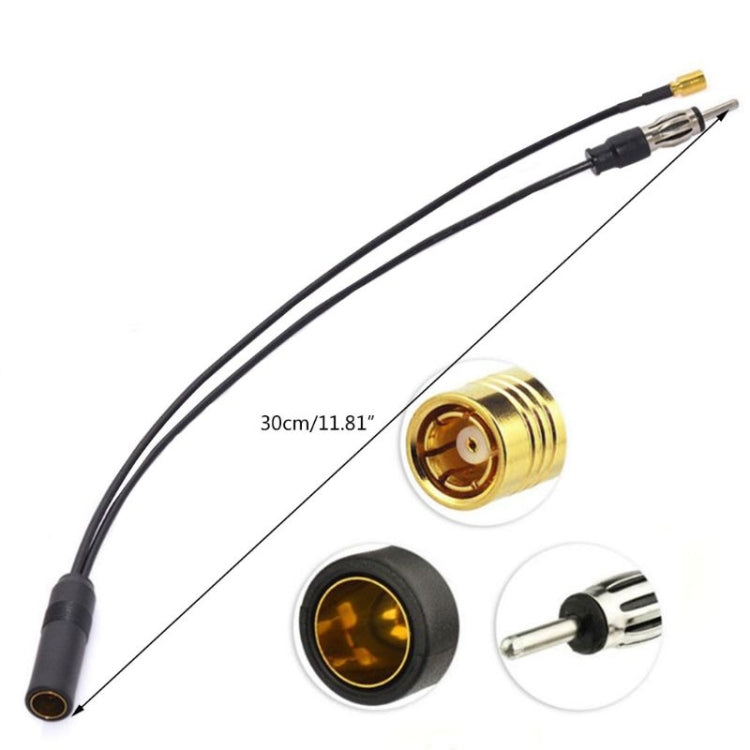 30cm Car Universal DAB+FM Antenna Adapter Cable - Aerials by PMC TechLife | Online Shopping South Africa | PMC TechLife | Buy Now Pay Later Mobicred