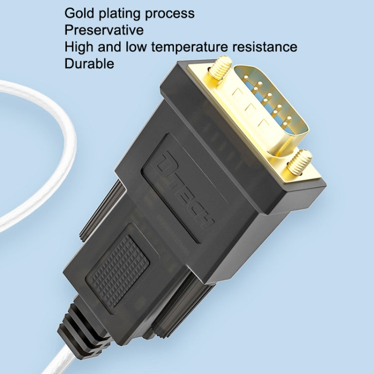 DTECH DT-5002F 1m USB To RS232 Serial Line DB9 Needle COM Port - free shipping - PMC Jewellery - Order now!