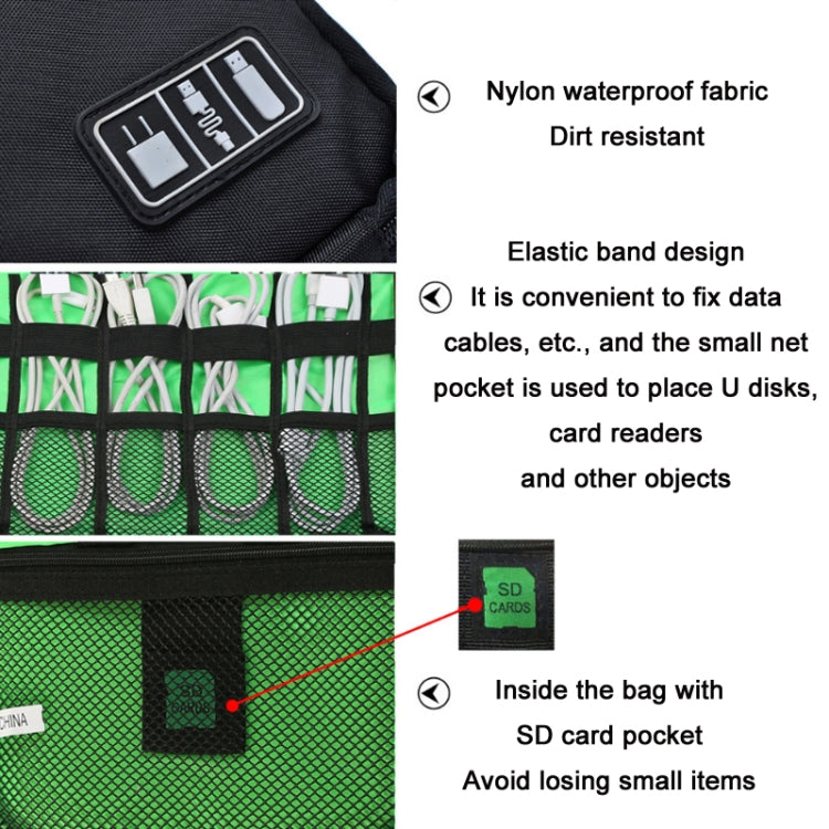 Multifunctional Portable Mobile Phone Digital Accessories U Disk Storage Bag, Color: Rose Red - Other by PMC TechLife | Online Shopping South Africa | PMC TechLife | Buy Now Pay Later Mobicred