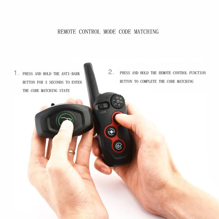 Remote Control Trainer Dog Collar Automatic Barking Stopper, Specification: 1 Drag 1 Black - Training Aids by PMC TechLife | Online Shopping South Africa | PMC TechLife
