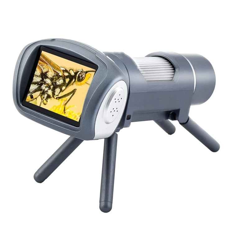 Children Camera Microscope USB Electronic Microscope Digital Magnifying Glass(Silver Gray) - free shipping - PMC Jewellery - Order now!