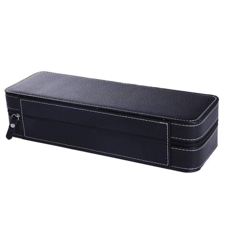 6 Bit Zipper Watch Box Storage Display Box PU Zipper Bag Watch Box(Black) - free shipping - PMC TechLife - Order now!