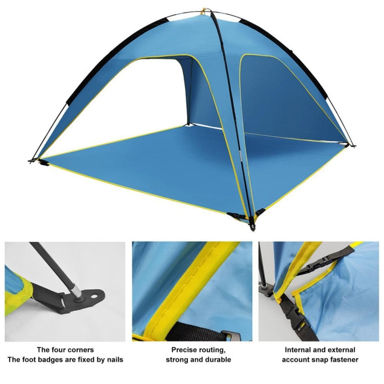 3 Sides Ventilated Spacious Outdoor Big Tent Sunscreen Rainproof Tent,Style: Detachable Base Fabric - Tents & Accessories by PMC Jewellery | Online Shopping South Africa | PMC Jewellery