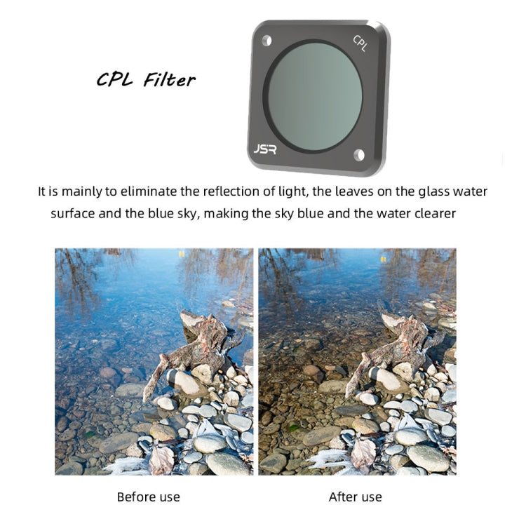 JUNESTAR Action Camera Filters For DJI Action 2,Style:  CS-4in1 (NDPL) - Lens Filter by JUNESTAR | Online Shopping South Africa | PMC TechLife | Buy Now Pay Later Mobicred