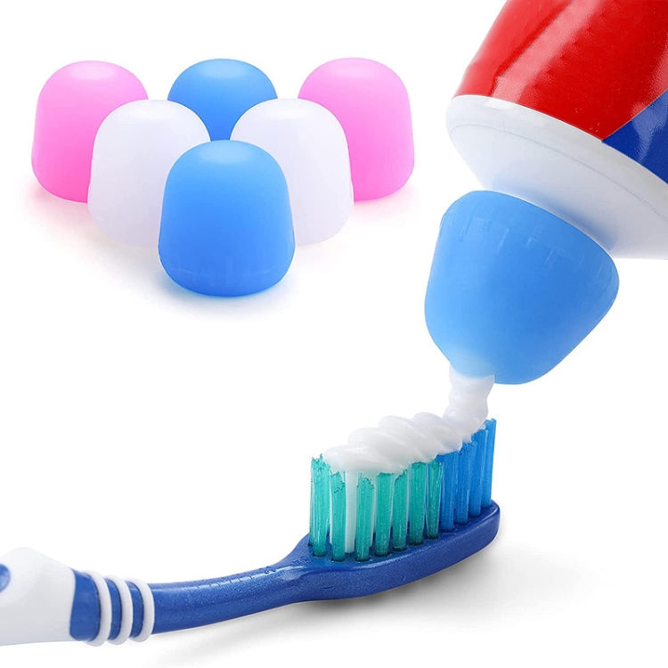 5 PCS Manual Silicone Self-Sealing Toothpaste Cap Aid(Blue) - Toothpaste Squeezing Device by PMC TechLife | Online Shopping South Africa | PMC TechLife