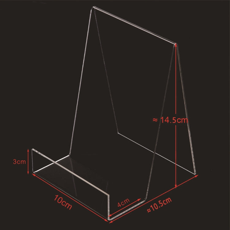 2 PCS Acrylic Display Stand Transparent Book Shelf Photo Frame Holder - Holder & Storage Rack by PMC TechLife | Online Shopping South Africa | PMC TechLife