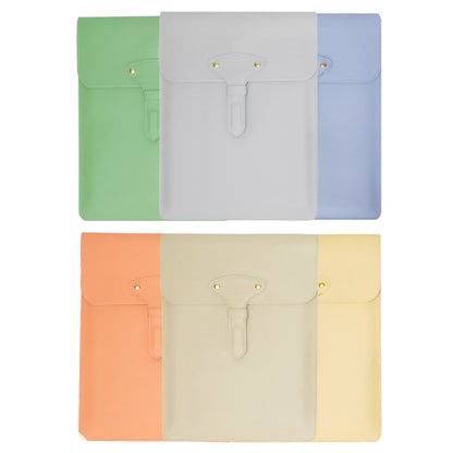 S177 3 In 1 Leather Waterproof Laptop Liner Bags, Size: 15 inches(Light Yellow) - 15 inch by PMC Jewellery | Online Shopping South Africa | PMC Jewellery | Buy Now Pay Later Mobicred