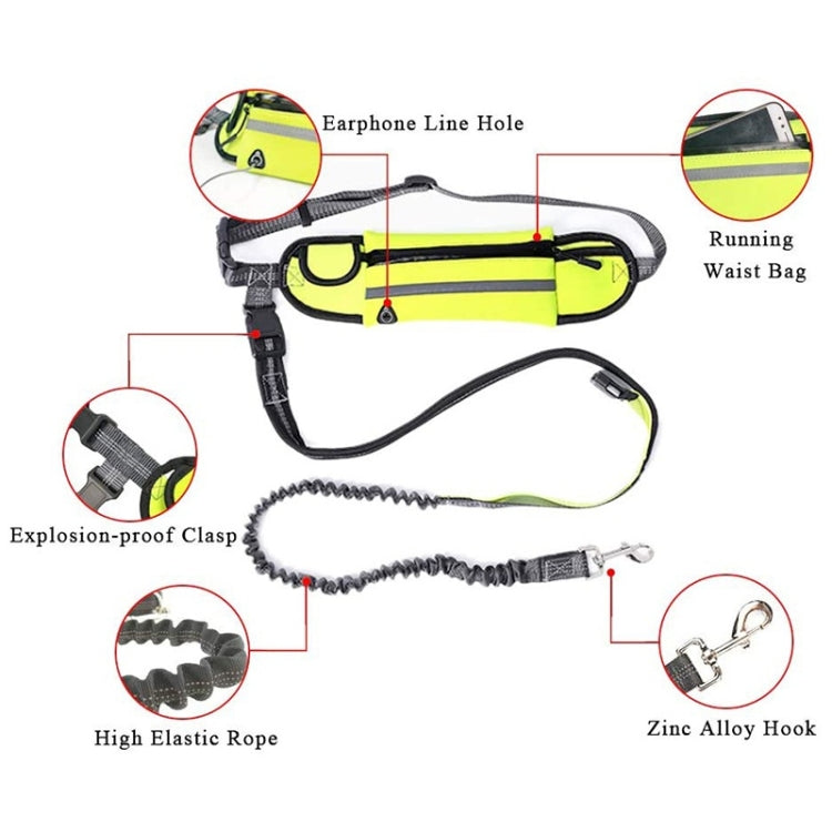 Pet Run Traction Rope Portable Waist Bag(Orange) - Leashes & Chest Strap by PMC TechLife | Online Shopping South Africa | PMC TechLife | Buy Now Pay Later Mobicred