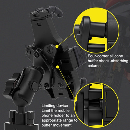 SMNU SM047 Motorcycle Shock Absorption Riding Anti-Shake Bracket(Rearview Mirror Installation) - Holder by SMNU | Online Shopping South Africa | PMC Jewellery | Buy Now Pay Later Mobicred