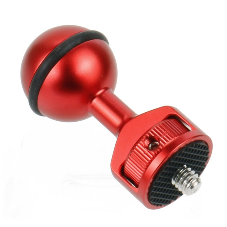 2.5cm Ball Head Clip for Action Camera Underwater Video Camera Light Diving Joint(Red) - Connection Mount by PMC Jewellery | Online Shopping South Africa | PMC Jewellery | Buy Now Pay Later Mobicred