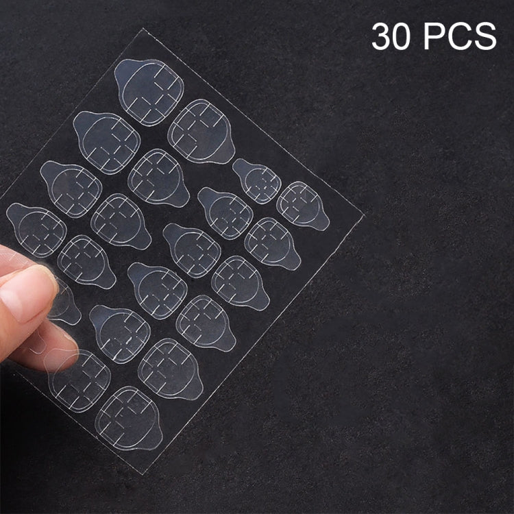 30 PCS 24 Stickers/Sheet Nail Art Double Sided Jelly Glue, Specification: Jelly Glue - Nail Stickers by PMC Jewellery | Online Shopping South Africa | PMC Jewellery | Buy Now Pay Later Mobicred