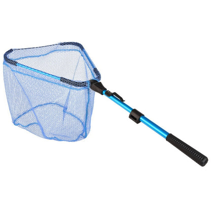 LEO 28109 Triangle 2 Section Extended Aluminum Alloy Fish Net(Blue) - Fishing Net by LEO | Online Shopping South Africa | PMC Jewellery