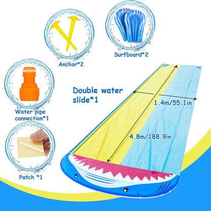 PVC Water Spray Shark Slide Lawn Park Outdoor Water Toys Without Surfboard - Water Fun & Sand Toys by PMC Jewellery | Online Shopping South Africa | PMC Jewellery