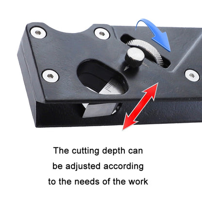 Adjustable Depth Woodworking Chamfering Planer, Specification: Dual Round Head - Wood Planers by PMC Jewellery | Online Shopping South Africa | PMC Jewellery