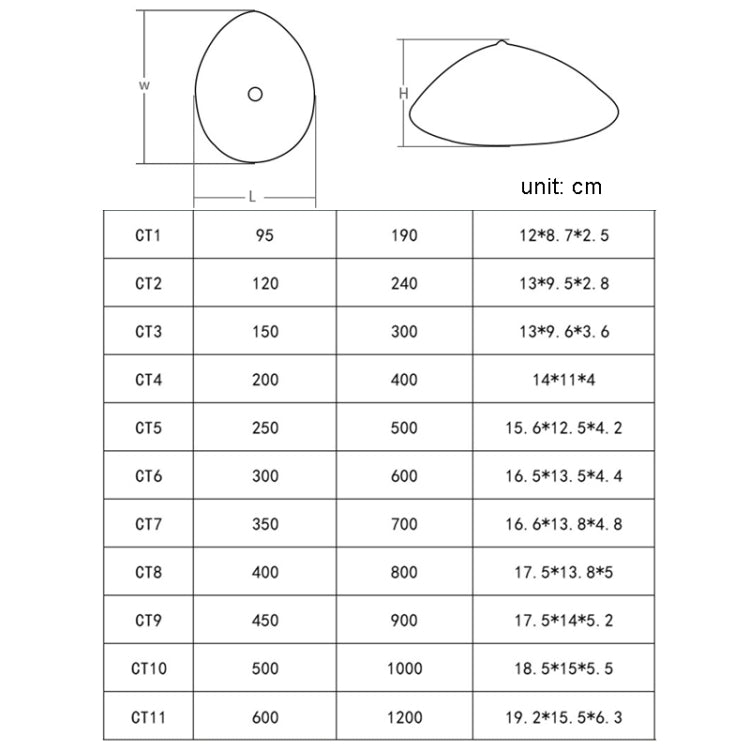 Postoperative Rehabilitation Drop-Shaped Silicone Fake Breast, Size: CT11 600g(Skin Color) - Fake Breasts by PMC Jewellery | Online Shopping South Africa | PMC Jewellery