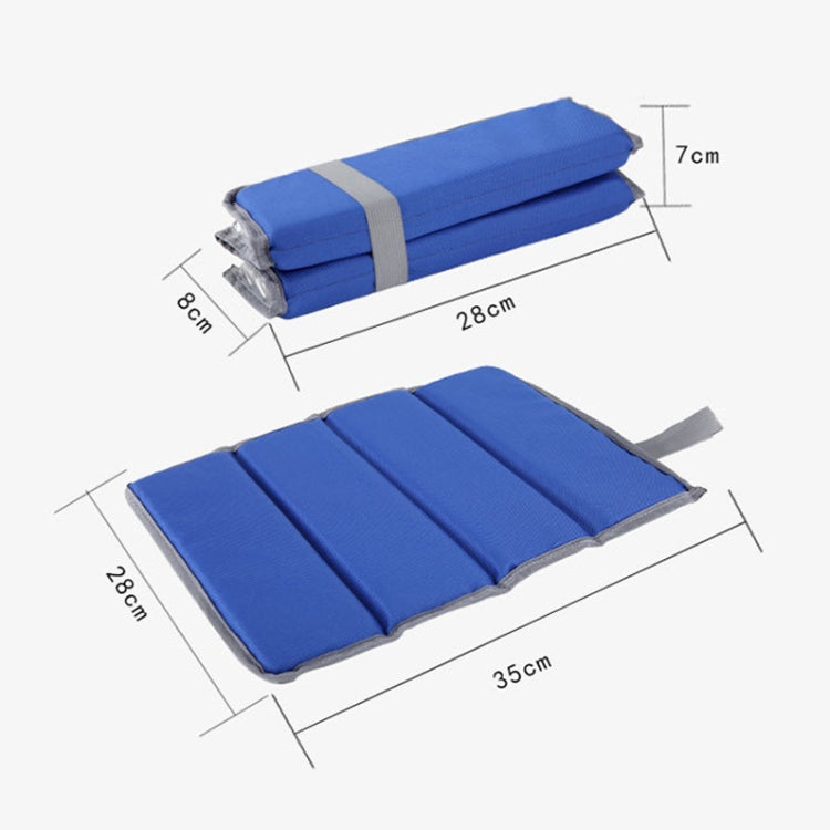 2 PCS Outdoor Waterproof and Moisture-proof Foldable Picnic Cushion(Blue) - Camping Mats by PMC Jewellery | Online Shopping South Africa | PMC Jewellery