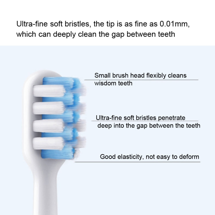 3 PCS For DR. Bei  Electric Toothbrush Replacement Head(Sensitive Type) - Replacement Brush Heads by PMC TechLife | Online Shopping South Africa | PMC TechLife | Buy Now Pay Later Mobicred