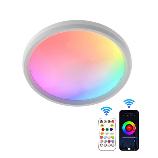 WiFi Bluetooth 2.4G Remote Control LED Ceiling Light, Voltage: US Standard 110V-130V(RGBCW White) - Smart Light Bulbs by PMC Jewellery | Online Shopping South Africa | PMC Jewellery | Buy Now Pay Later Mobicred