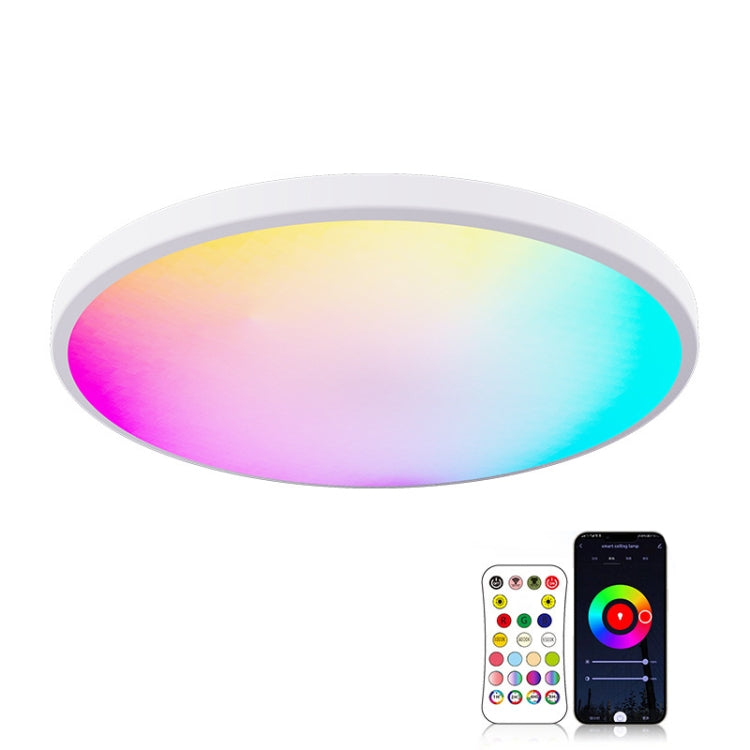 RGBCW Smart Graffiti App Voice Ceiling Light, Voltage: US Standard 110V-130V(White Frame) - Smart Light Bulbs by PMC TechLife | Online Shopping South Africa | PMC TechLife | Buy Now Pay Later Mobicred