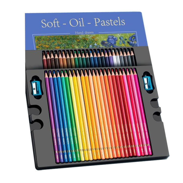 48 Colors Oily Bright Color Pencil Studio Special Set Classic Model - Art Supplies by PMC TechLife | Online Shopping South Africa | PMC TechLife | Buy Now Pay Later Mobicred