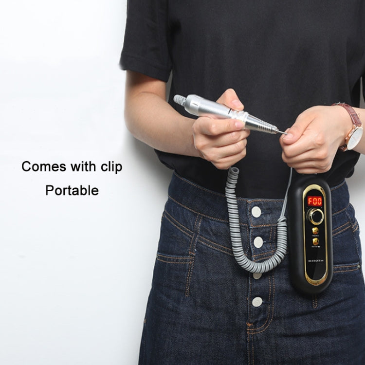 BLUEQUE Plug-in Portable Nail Art Carbon Brush Grinder, Specification: US Plug (Black) - Grinding Tools & Accessories by PMC TechLife | Online Shopping South Africa | PMC TechLife | Buy Now Pay Later Mobicred