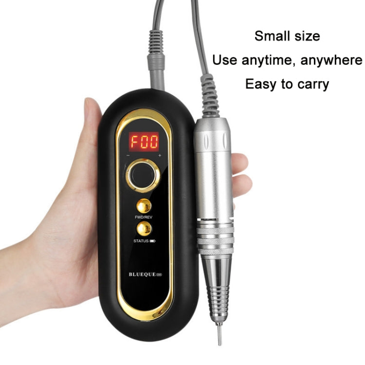 BLUEQUE Plug-in Portable Nail Art Carbon Brush Grinder, Specification: EU Plug (Gray) - Grinding Tools & Accessories by PMC TechLife | Online Shopping South Africa | PMC TechLife