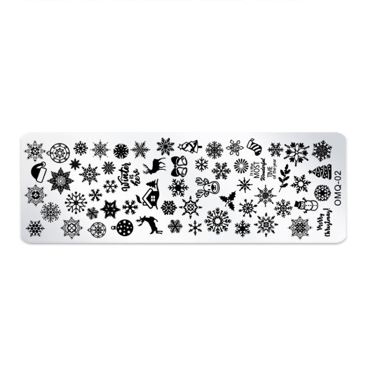 5 PCS Nail Art Print Template Nail Art Tools(OMQ-02) - Nail Art Equipment by PMC Jewellery | Online Shopping South Africa | PMC Jewellery | Buy Now Pay Later Mobicred