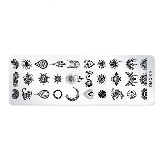 5 PCS Nail Art Print Template Nail Art Tools(OMQ-09) - Nail Art Equipment by PMC Jewellery | Online Shopping South Africa | PMC Jewellery | Buy Now Pay Later Mobicred