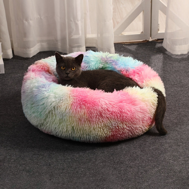 Plush Pet Bed Deep Sleep Pet Pad, Specification: 40cm(Light Colorful) - Beds by PMC Jewellery | Online Shopping South Africa | PMC Jewellery