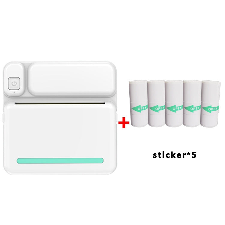 C19 200DPI Student Homework Printer Bluetooth Inkless Pocket Printer Blue Sticker x 5 - Receipt Printers by PMC TechLife | Online Shopping South Africa | PMC TechLife | Buy Now Pay Later Mobicred