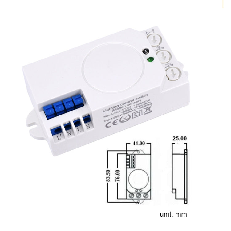 Smart Microwave Induction Switch Sensor 5.8G Radar Sensing Switch - Switch by PMC TechLife | Online Shopping South Africa | PMC TechLife | Buy Now Pay Later Mobicred