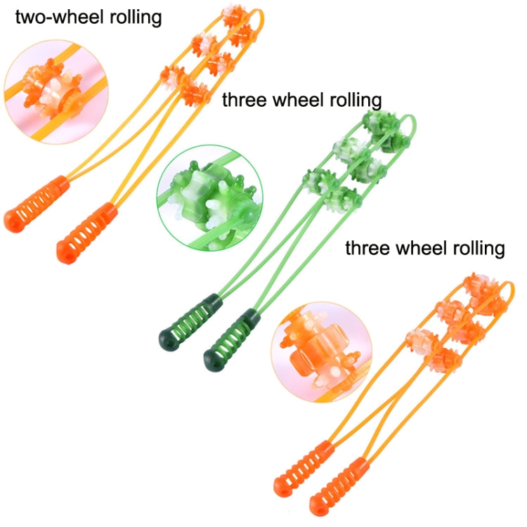 3PCS Plastic Back Puller Shoulder Waist Back Manual Roller Massager, Style: Three Wheels (Green) - free shipping - PMC TechLife - Order now!