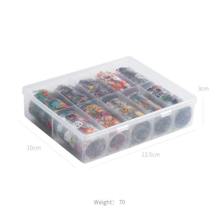 TZ0257 4x100cm Halloween Christmas Nail Art Starry Sticker Set without Nails(08) - Nail Stickers by PMC Jewellery | Online Shopping South Africa | PMC Jewellery | Buy Now Pay Later Mobicred