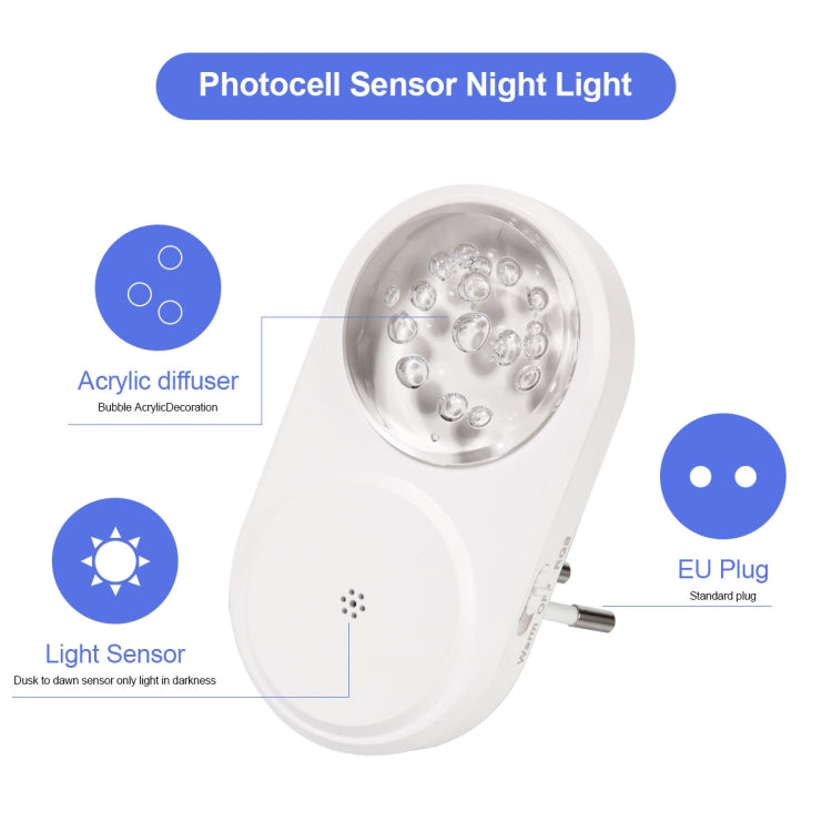 2 PCS Smart LED Light Control Night Light RGB Colorful Atmosphere Light with Sleeping Light(EU Plug) - Sensor LED Lights by PMC TechLife | Online Shopping South Africa | PMC TechLife | Buy Now Pay Later Mobicred