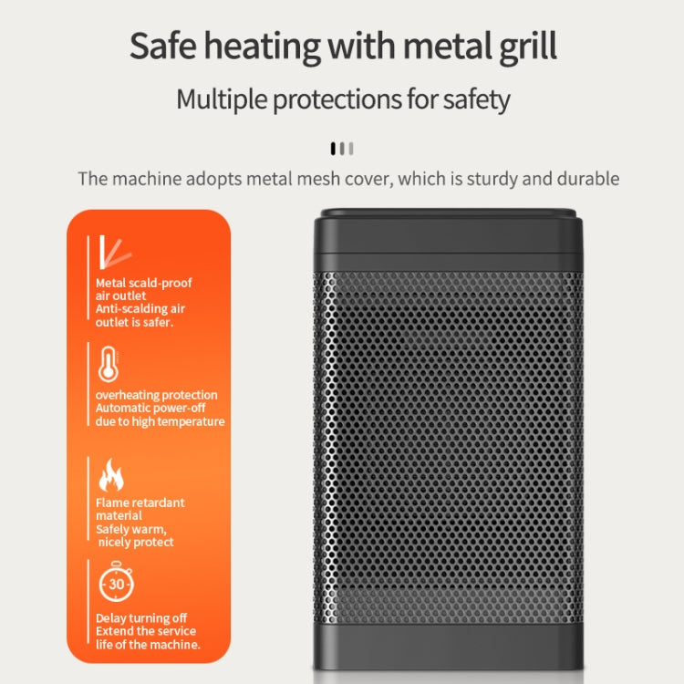 Office Household Mute Desktop Shaking Head Electric Heaters, Spec: Knob (UK Plug) - Electric Heaters by PMC TechLife | Online Shopping South Africa | PMC TechLife | Buy Now Pay Later Mobicred