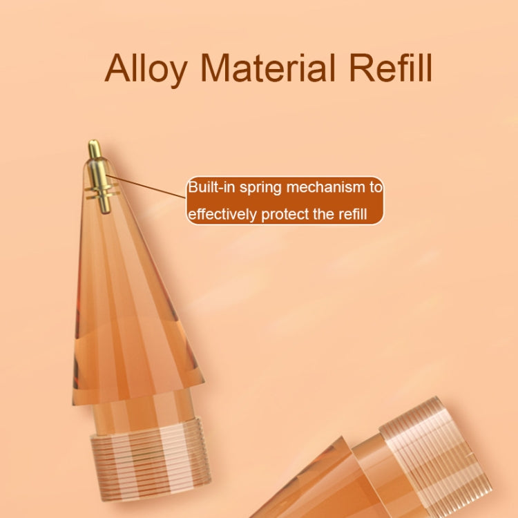 For Apple Pencil 1/2 2pcs Stylus Transparent Replacement Needle Nib, Spec: Round (Red) - Pencil Accessories by PMc TechLife | Online Shopping South Africa | PMc TechLife | Buy Now Pay Later Mobicred